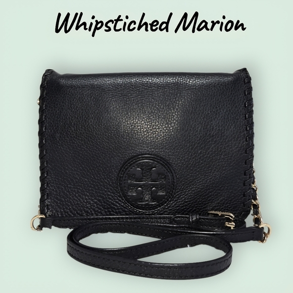 Tory Burch Handbags - EUC Tory Burch Black Leather Marion Crossbody Bag And Dustbag